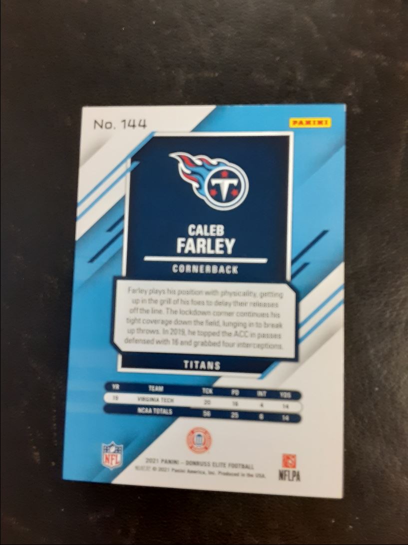 2020 Donruss Elite Caleb Fraley