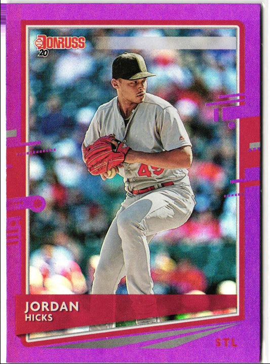 2020 Donruss Purple Jordan Hicks