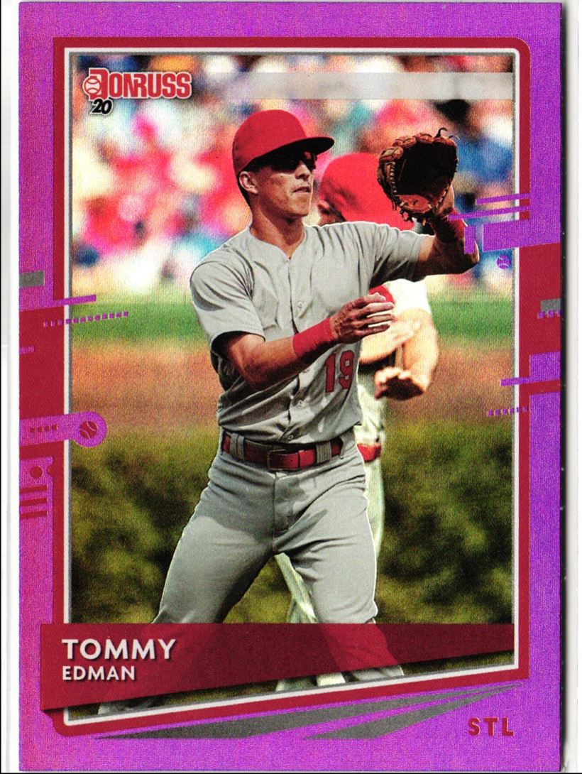 2020 Donruss Purple Tommy Edman