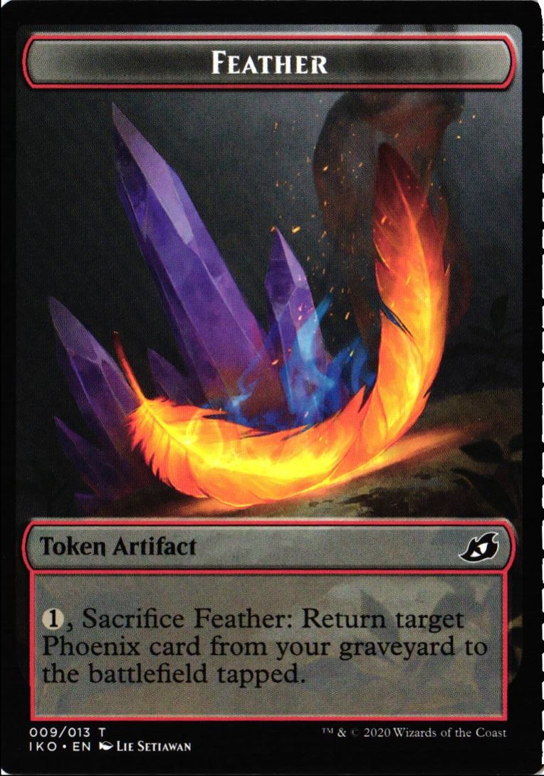 2020 Ikoria: Lair of Behemoths Tokens Feather