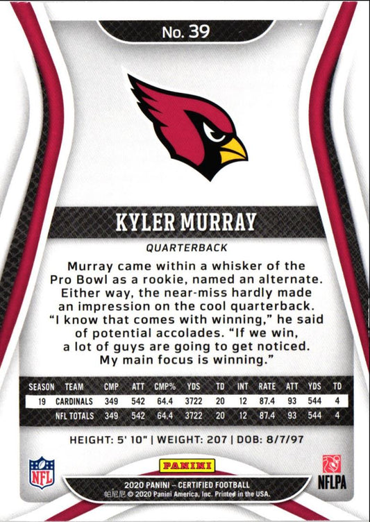 2020 Panini Certified Kyler Murray