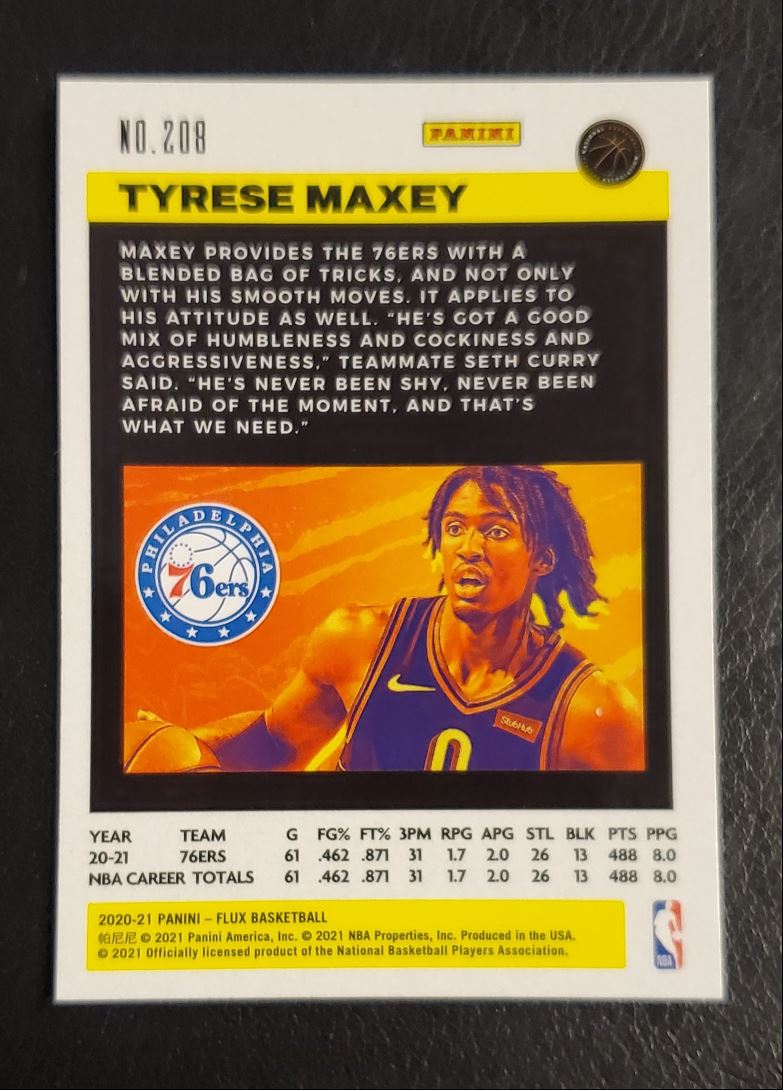 2020 Panini Chronicles Tyrese Maxey