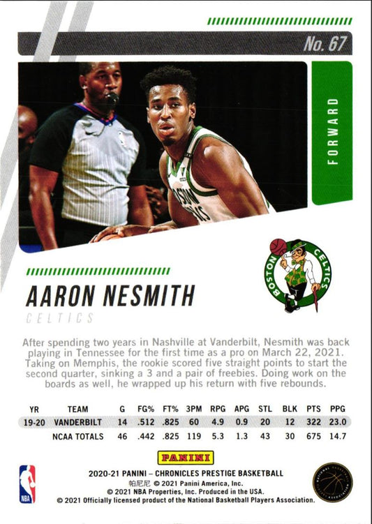 2020 Panini Chronicles Prestige Aaron Nesmith