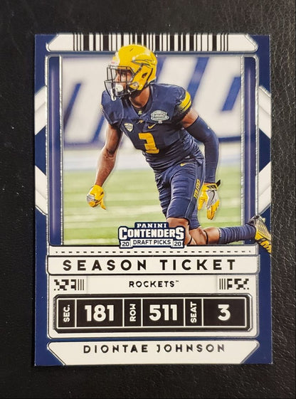 2020 Panini Contenders Draft Picks Diontae Johnson