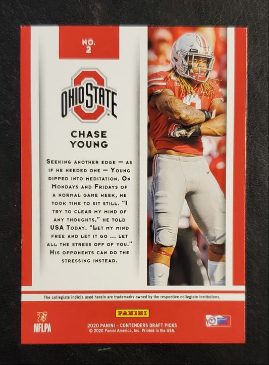 2020 Panini Contenders Draft Picks Game Day Ticket Chase Young