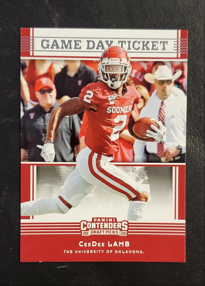 2020 Panini Contenders Draft Picks Game Day Ticket CeeDee Lamb