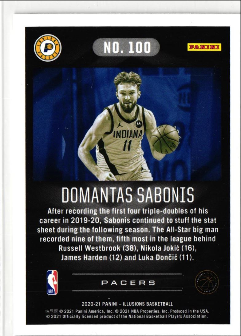 2020 Panini Illusions Domantas Sabonis