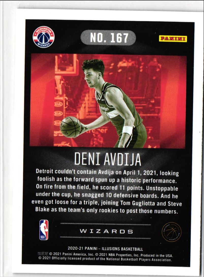 2020 Panini Illusions Deni Avdija