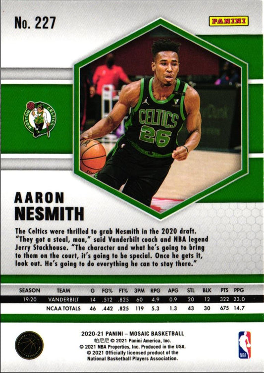 2020 Panini Mosaic Aaron Nesmith