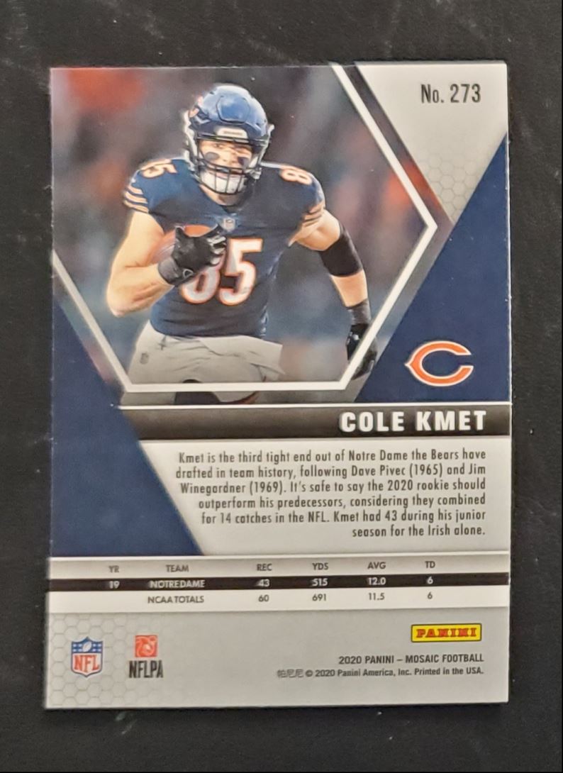 2020 Panini Mosaic Cole Kmet