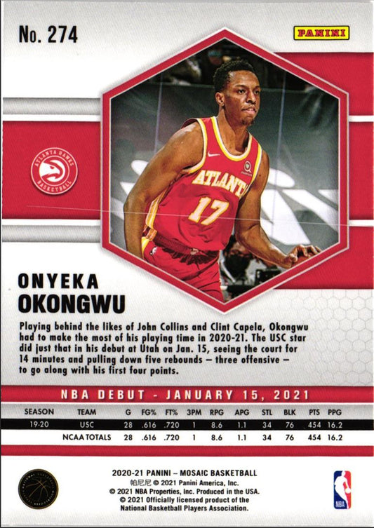 2020 Panini Mosaic Onyeka Okongwu