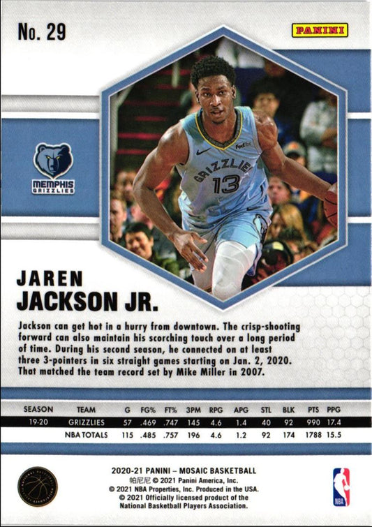 2020 Panini Mosaic Jaren Jackson Jr.