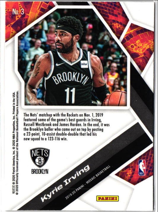 2020 Panini Mosaic Will to Win Kyrie Irving