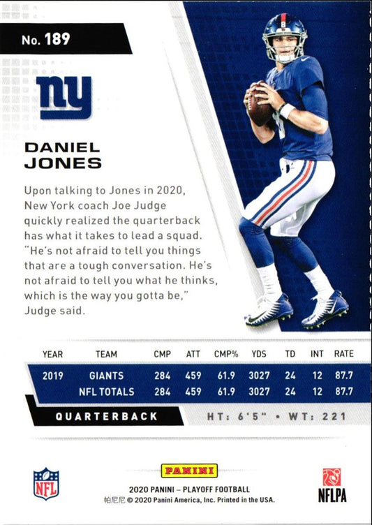 2020 Panini Playoff Goal Line Daniel Jones