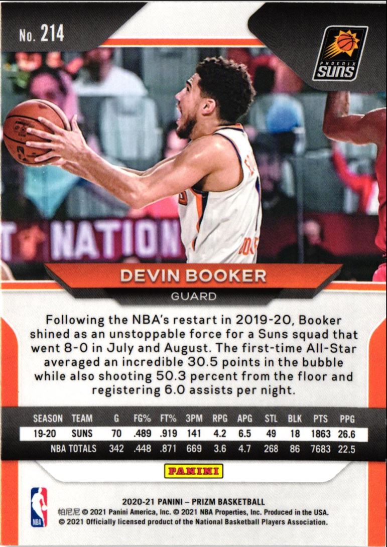 2020 Panini Prizm Devin Booker