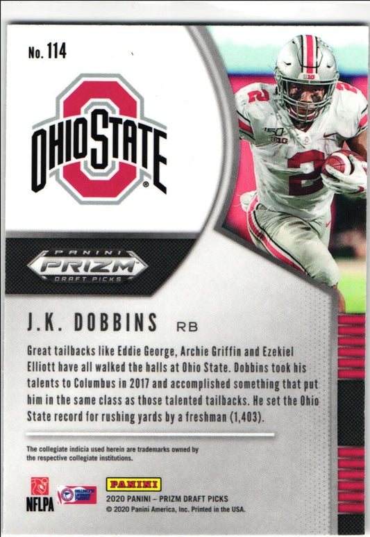 2020 Panini Prizm Draft Picks J.K. Dobbins