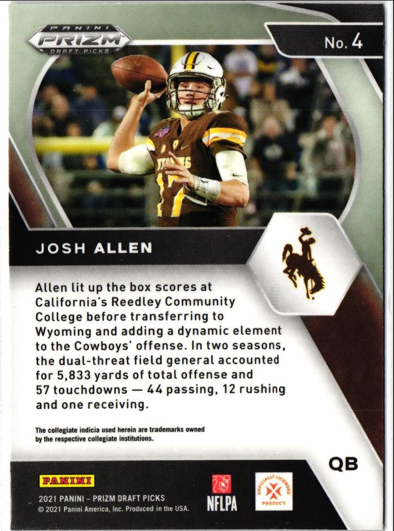 2020 Panini Prizm Draft Picks Josh Allen