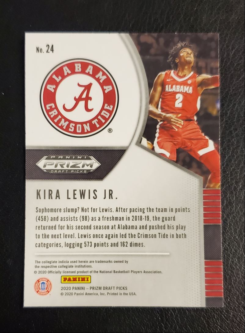 2020 Panini Prizm Draft Picks Collegiate Kira Lewis Jr.