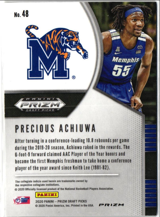 2020 Panini Prizm Draft Picks Collegiate Precious Achiuwa