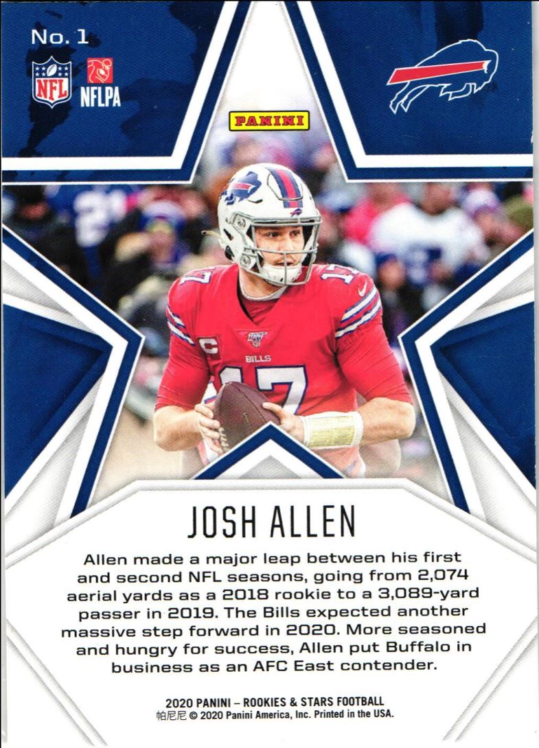 2020 Panini Rookies & Stars Josh Allen