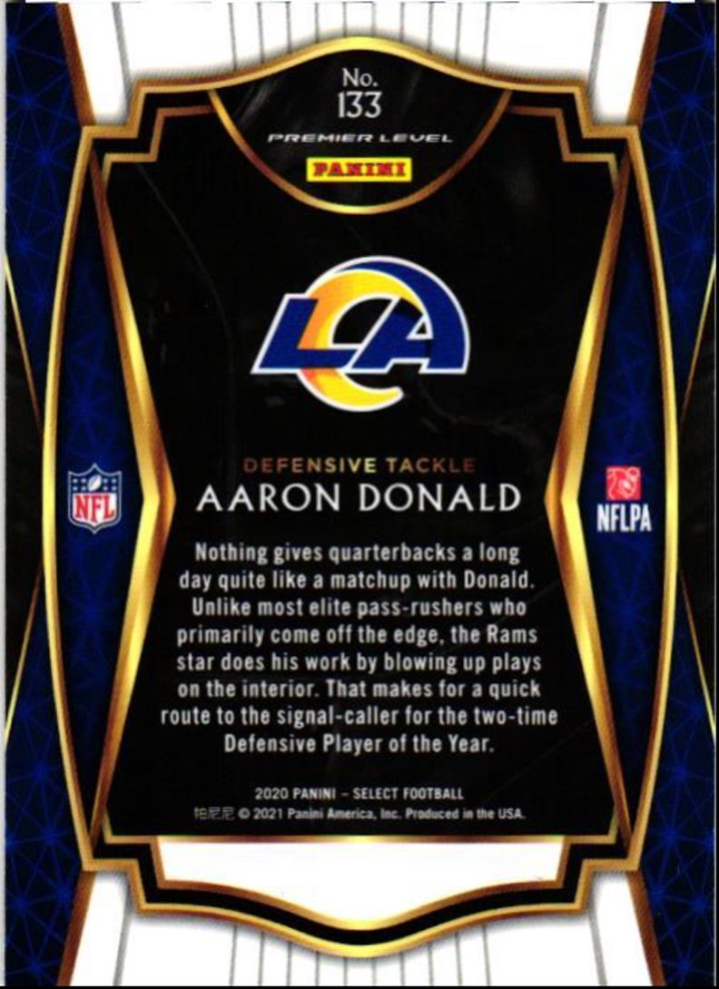 2020 Panini Select Aaron Donald