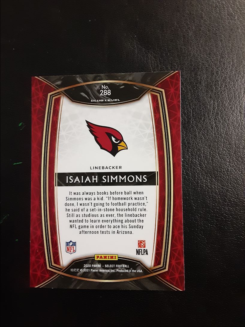 2020 Panini Select Isaiah Simmons