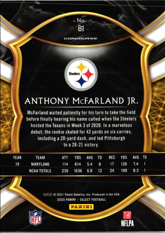 2020 Panini Select Anthony McFarland Jr.