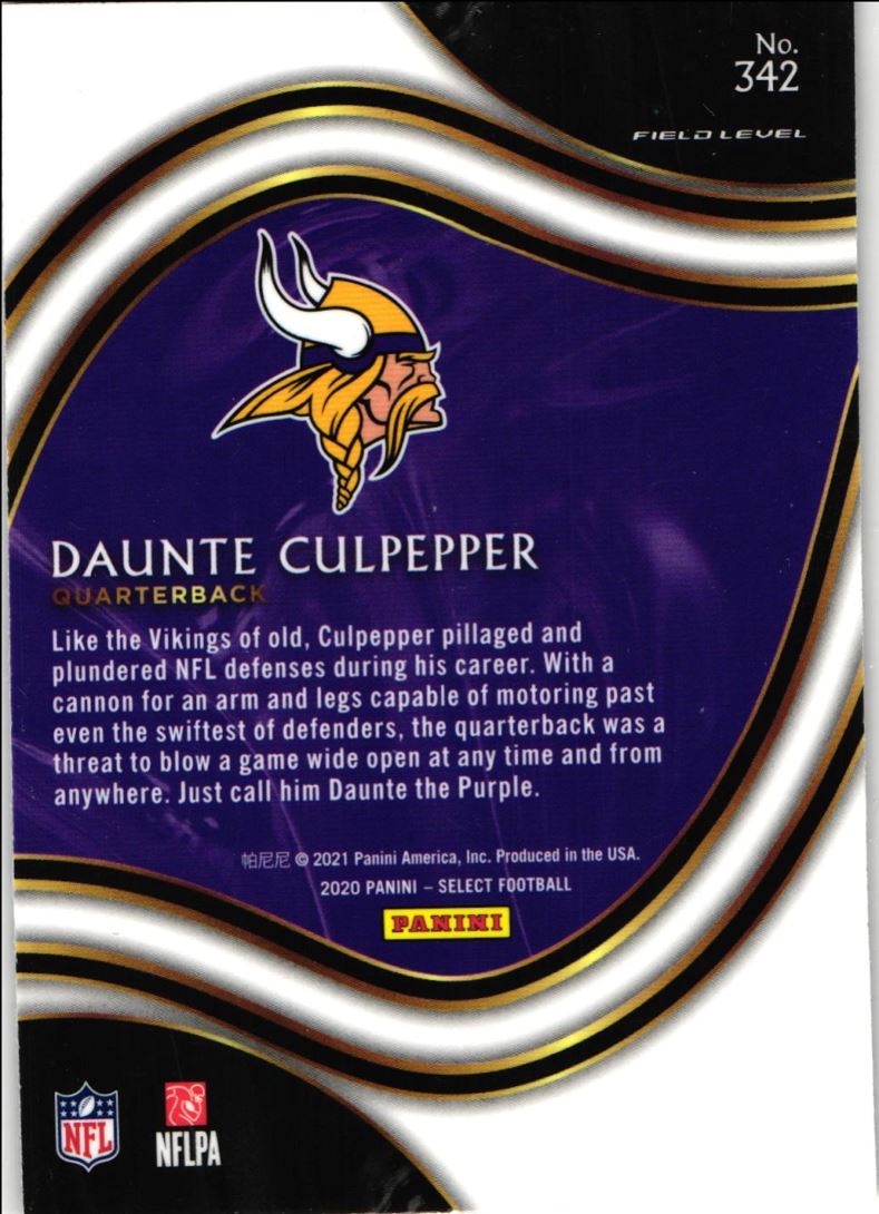 2020 Panini Select Field Level Daunte Culpepper