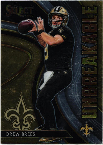 2020 Panini Select Unbreakable Drew Brees