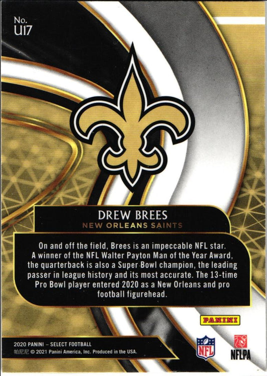 2020 Panini Select Unbreakable Drew Brees