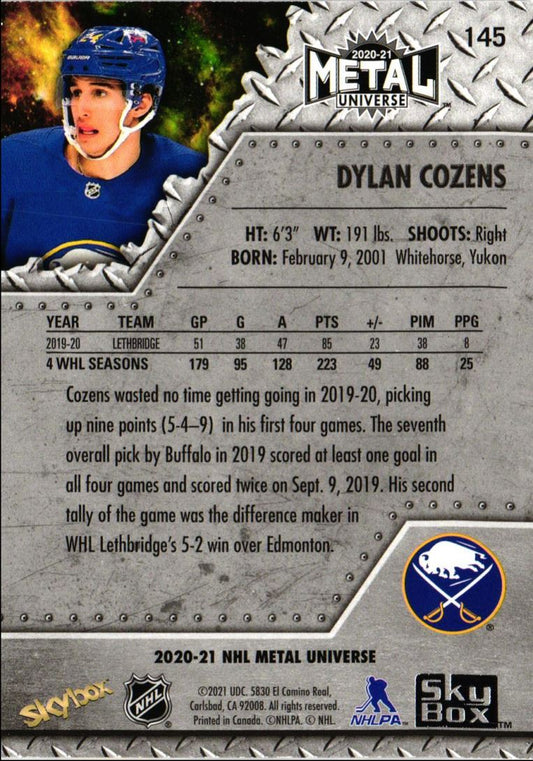 2020 Skybox Metal Universe Dylan Cozens