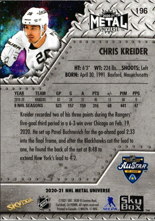 2020 Skybox Metal Universe Chris Kreider