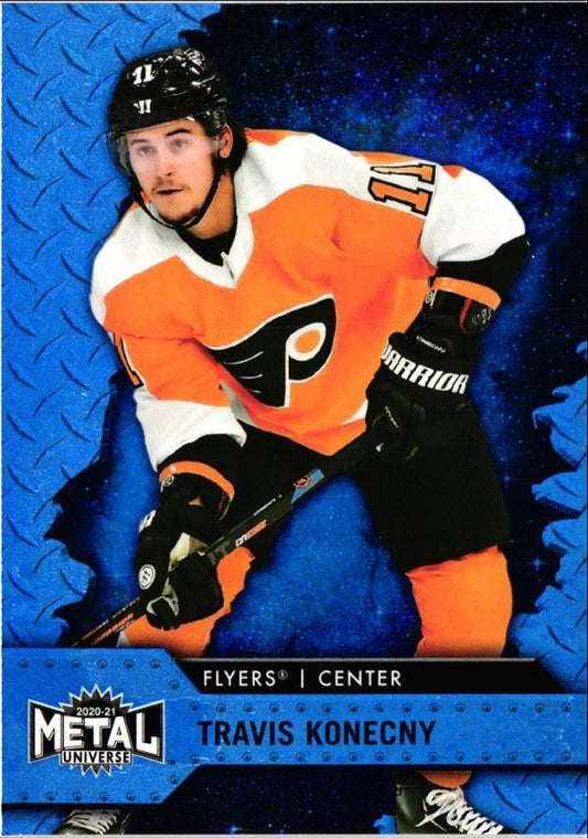 2020 Skybox Metal Universe Spectrum Blue Travis Konecny