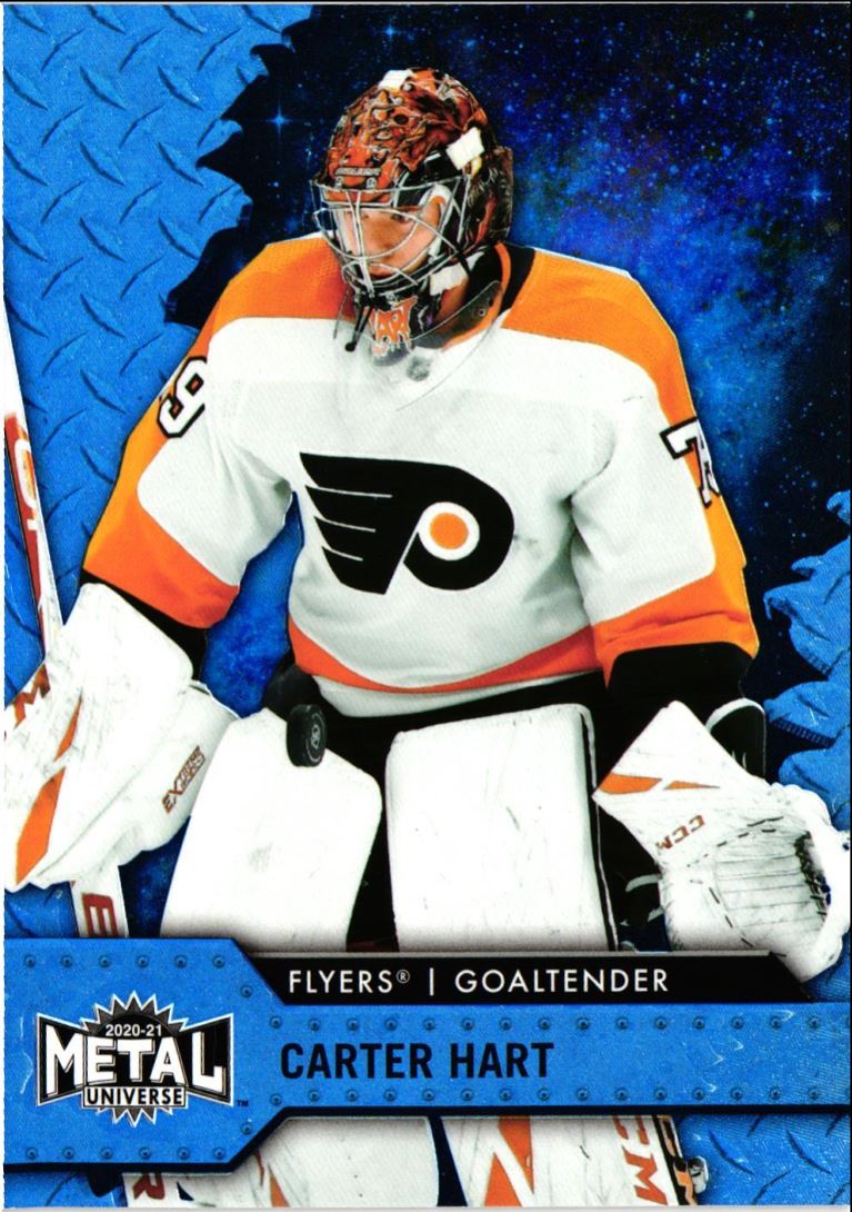 2020 Skybox Metal Universe Spectrum Blue Carter Hart