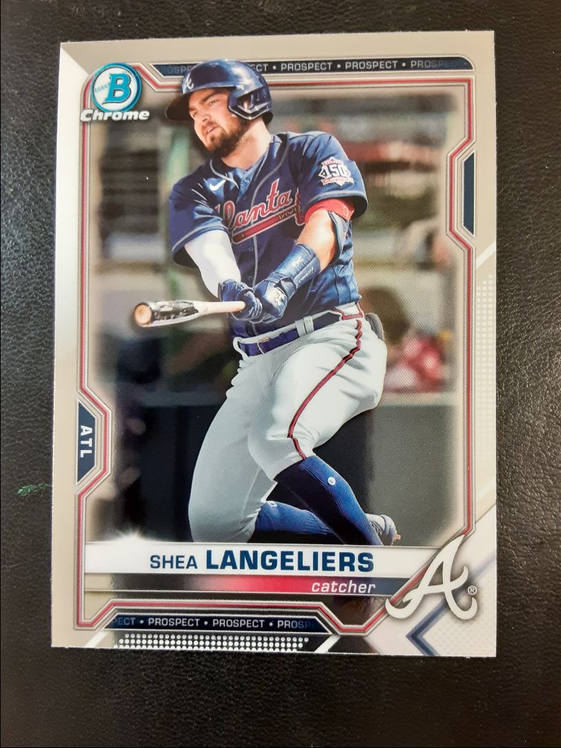 2021 Bowman Chrome Prospects Shea Langeliers Make an Offer Cards