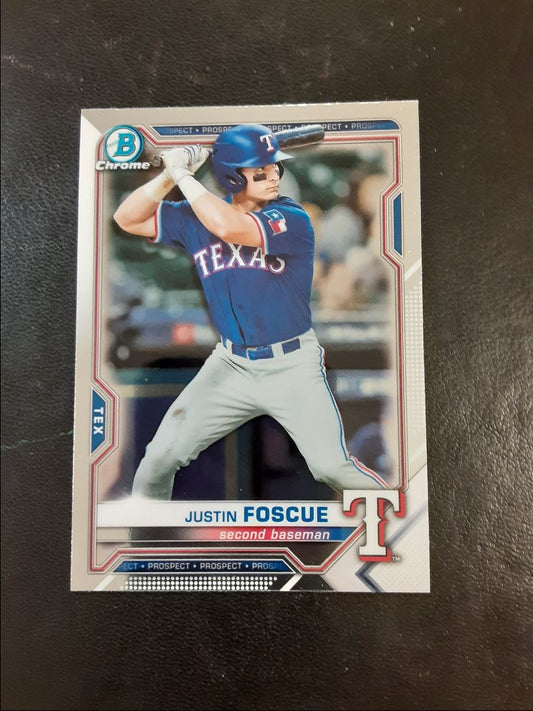 2021 Bowman Chrome Prospects Justin Foscue