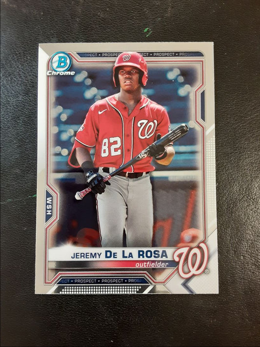 2021 Bowman Chrome Prospects Jeremy De La Rosa