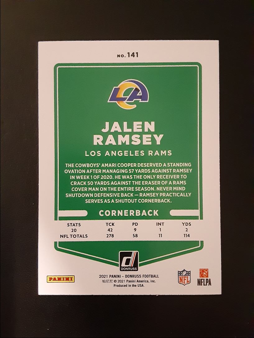 2021 Donruss Jalen Ramsey