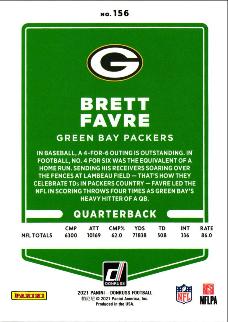 2021 Donruss Brett Favre