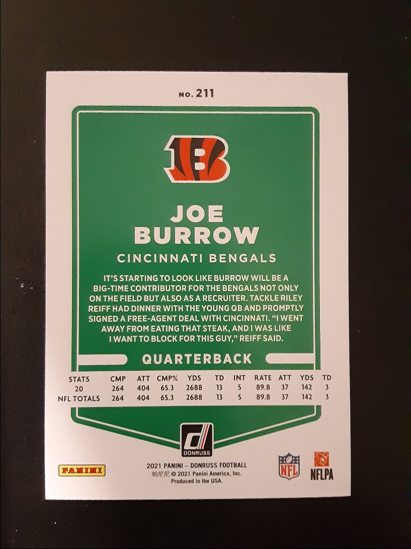 2021 Donruss Joe Burrow