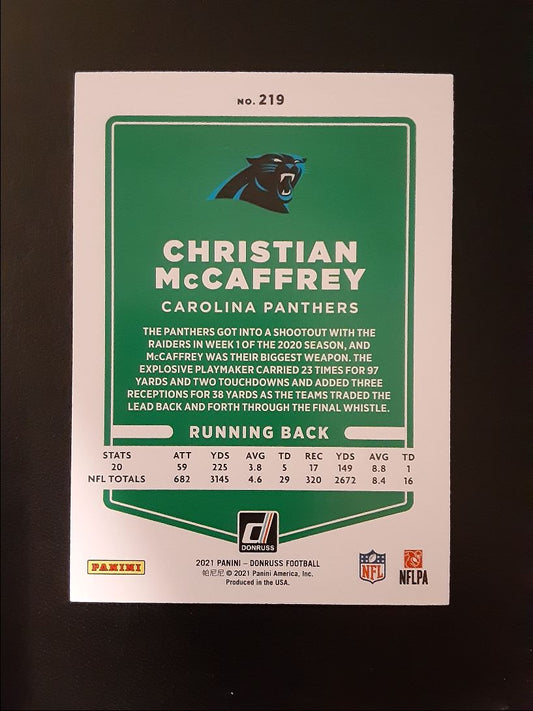 2021 Donruss Christian McCaffrey