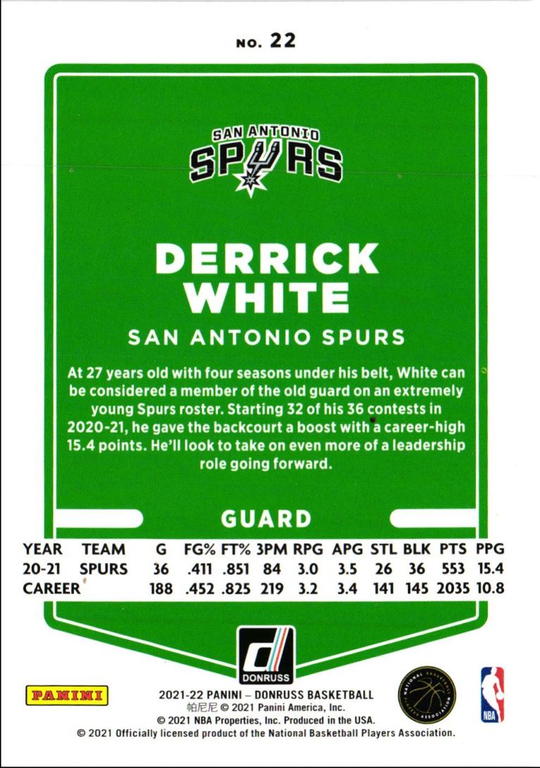 2021 Donruss Derrick White