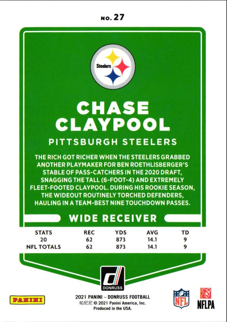 2021 Donruss Chase Claypool