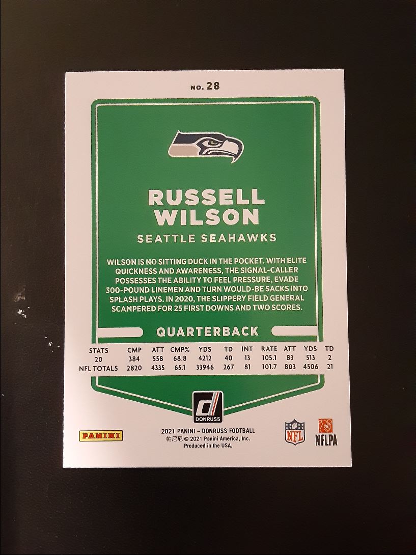 2021 Donruss Russell Wilson