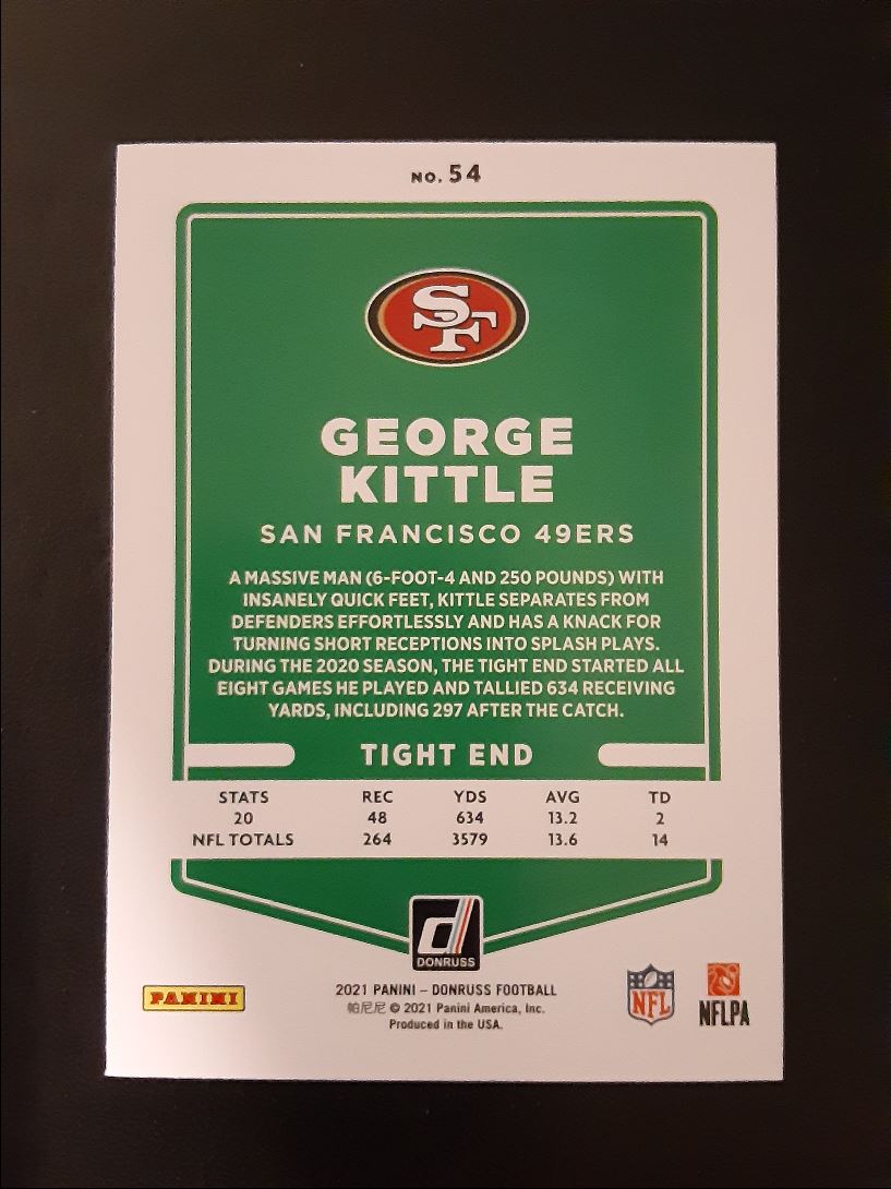 2021 Donruss George Kittle