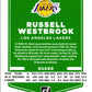 2021 Donruss Russell Westbrook