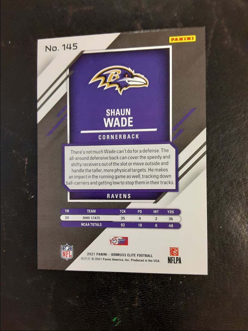 2021 Donruss Elite Shaun Wade