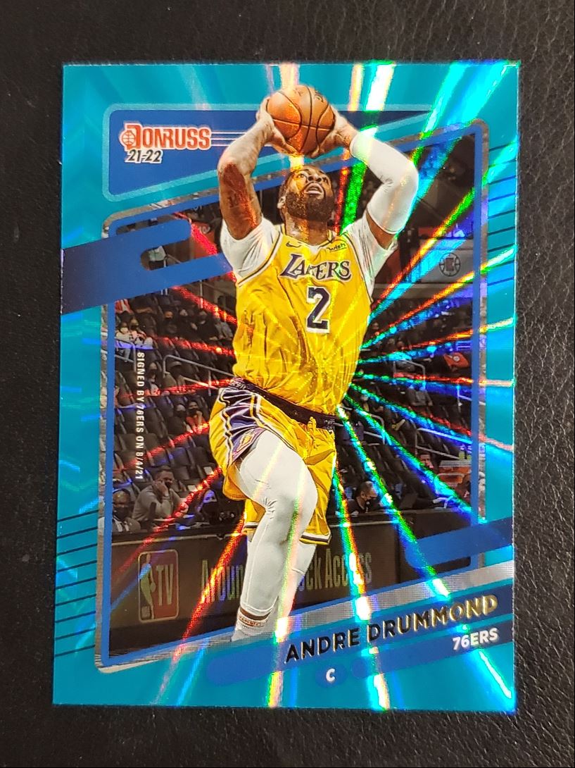 2021 Donruss Holo Teal Laser Andre Drummond