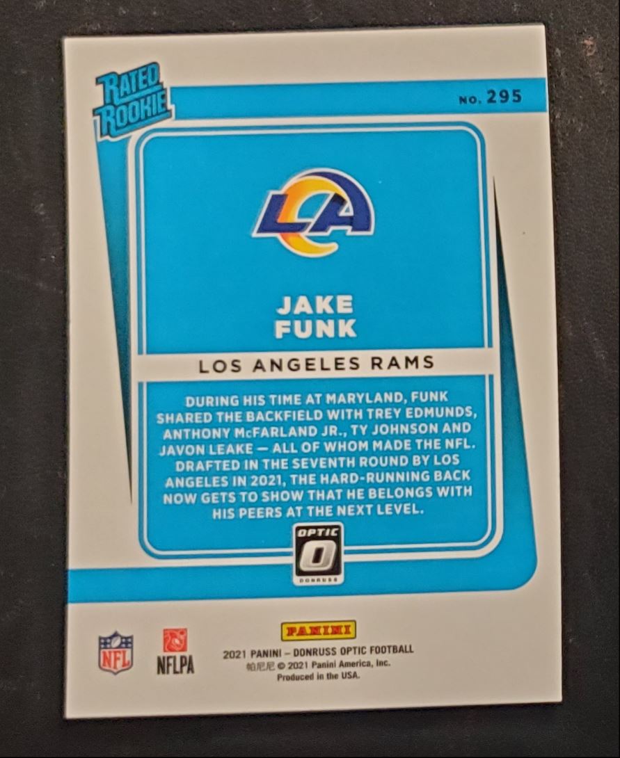 2021 Donruss Optic Jake Funk