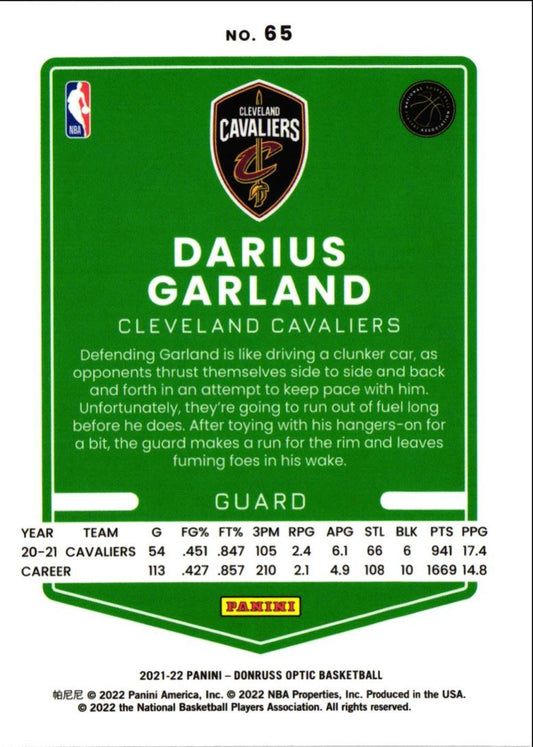 2021 Donruss Optic Darius Garland